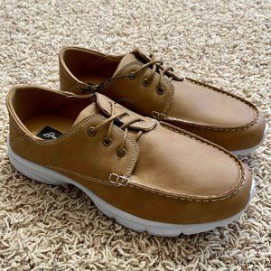 Break Free Hans Men’s Loafer Lace-Up Shoes Brown, Size 7.5